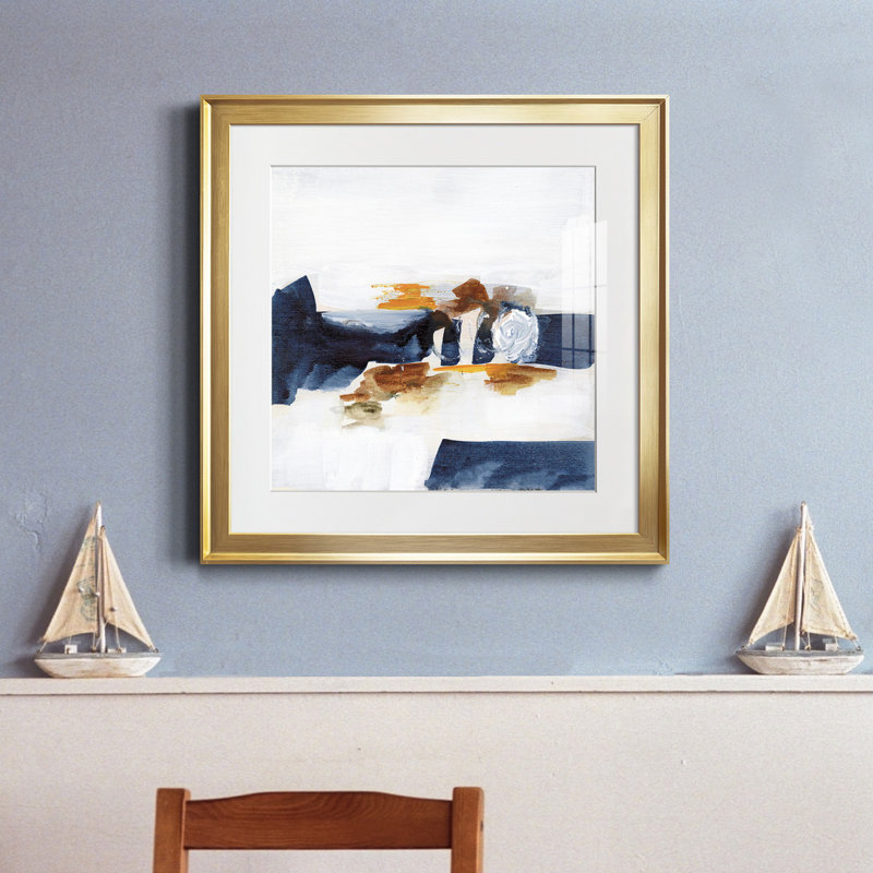 Going Home II - reproduction encadrée de qualité supérieure - prête à être accrochée, H 26,5 po x l 26,5 po x P 1,5 po, Blanc