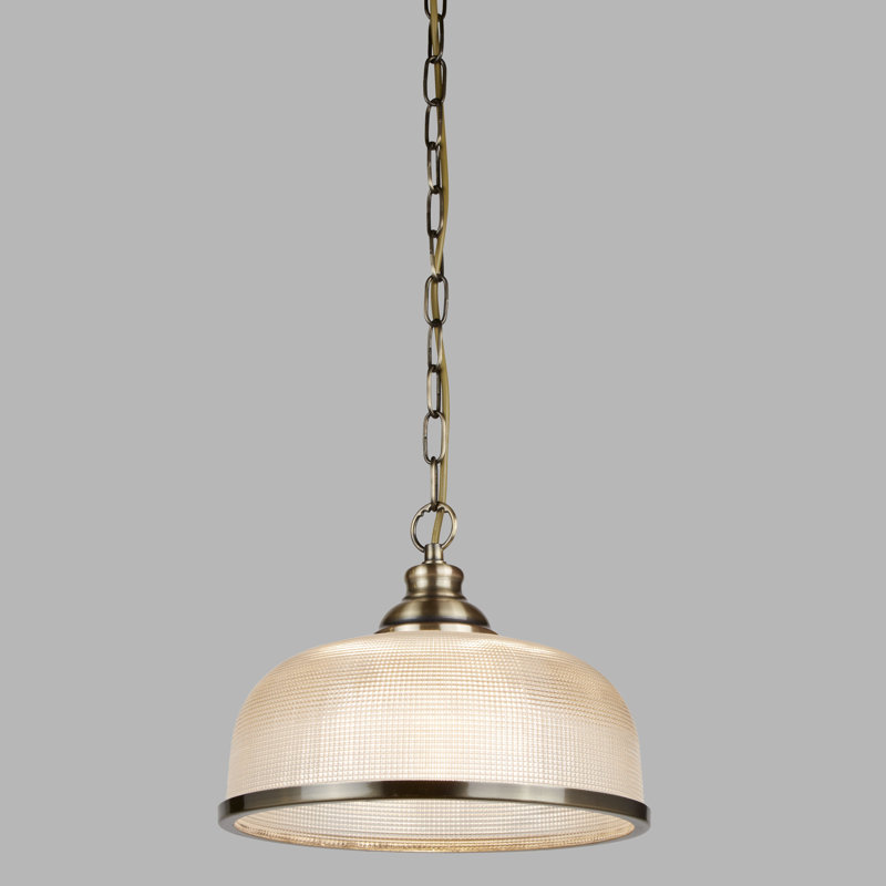 Asner 1 - Light Dome Pendant, Antique Brass
