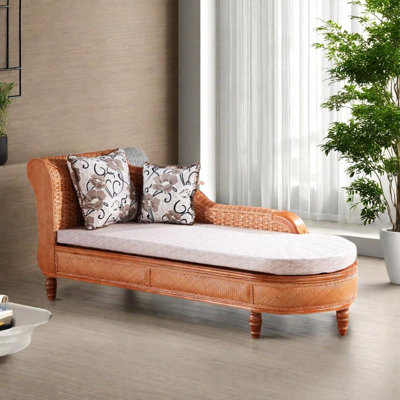 Chaise en coton et lin