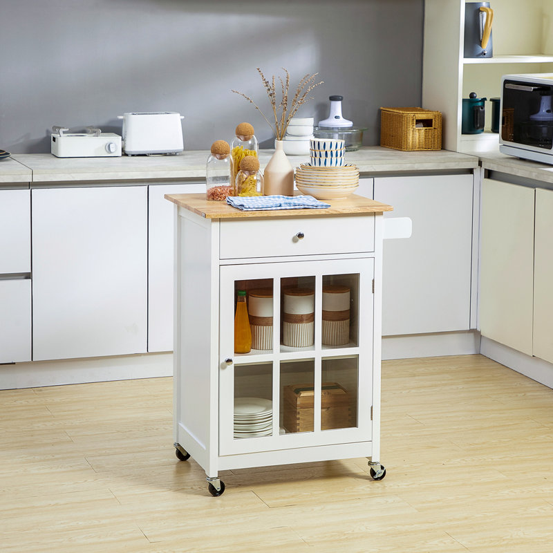 Îlot de cuisine mobile moderne et minimaliste