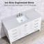 Plateau de meuble-lavabo simple 60 po avec lavabo