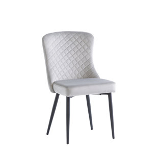 Velvet Upholstered Side Chair