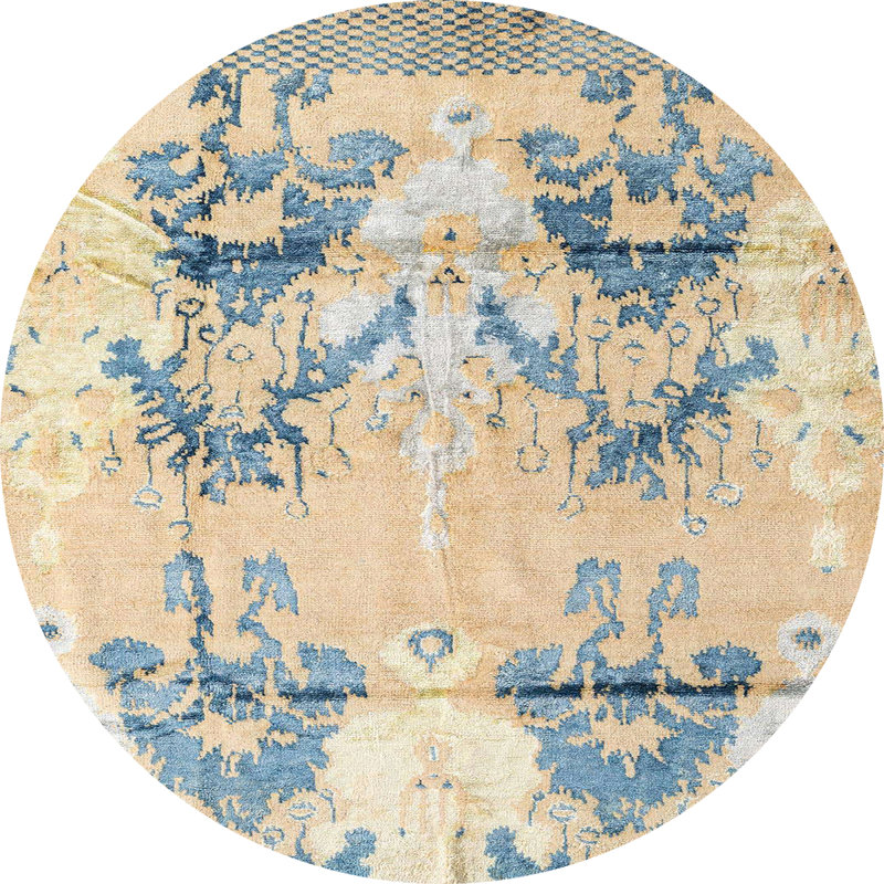 Abstract Indoor Rug, Round 3'