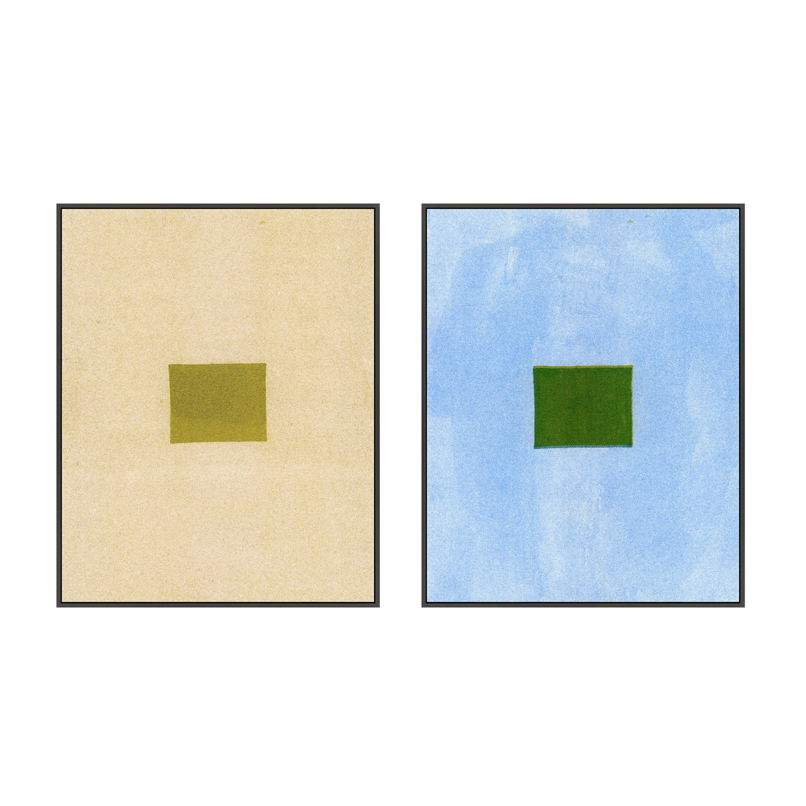 Husk & Brine, Set of 2 by Mo Neuharth - Framed Wall Art, 38" H x 30" W, Framed Wrapped Canvas, Black