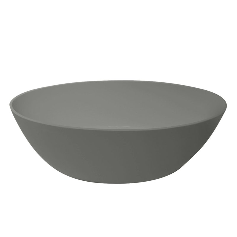 Baignoire de trempage autoportante 59,5 po. X 30 po. Costera, Gris mat