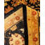 Tapis noir / brun en laine noué à la main de conception unique 8 pi 10 po x 11 pi 10 po New Age