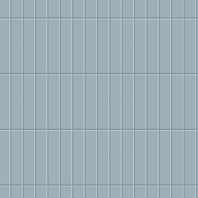Tall Tiles - Papier peint glacis bleu