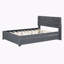 Lit tapissier avec couchette Kenn Linen-1723453868-1723453867