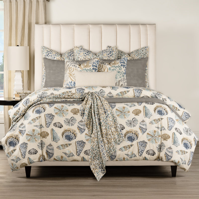 Ensemble de housse de couette 100% coton Siscovers , Housse de couette pour grand lit et 2 taies décor