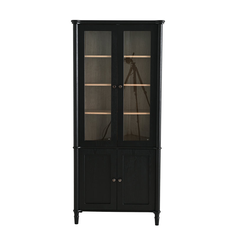 Vitrine 73,25 po H avec rangement