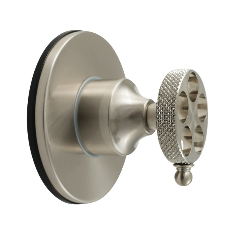 Kingston Brass Webb Single-Handle Three-Way Diverter Valve With Round Trim Kit, Brushed Nickel