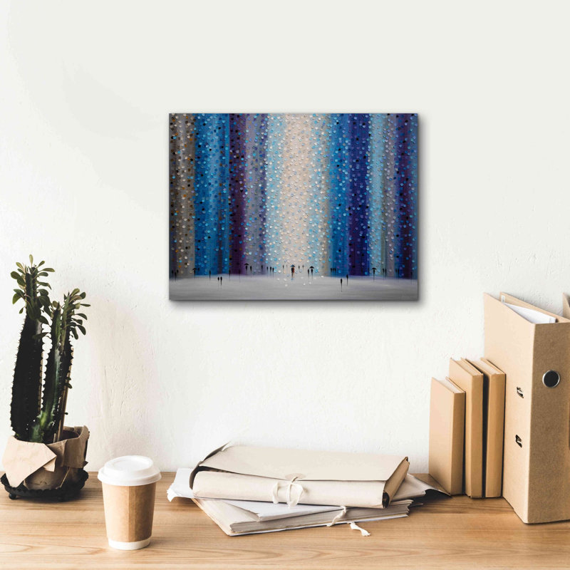 «Elosge Rainy City For on Canvas» par Ekaterina Ermilkina, reproduction, H 12 po x l 16 po x P 0,75 po