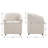 Linen Upholstered Barrel Back Dining Chair-106815342