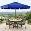 Parasol de marché festonné Holmquist avec inclinaison et levage à manivelle-400481526-303353547