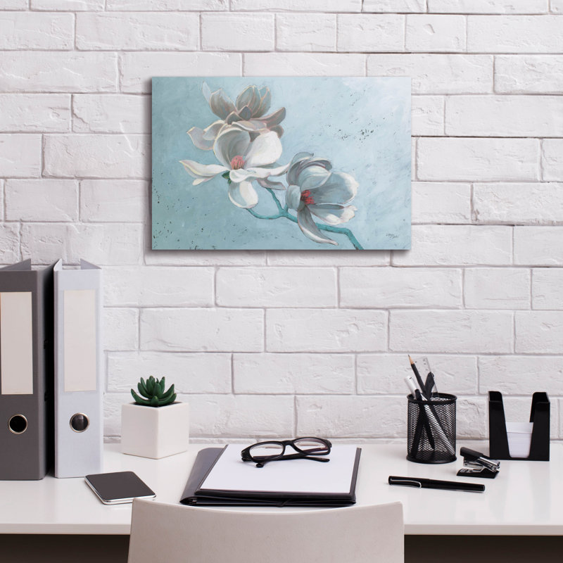 "Epic Graffiti" Magnolia Branch "par Wellington Studio, art mural sur toile, H 12 po x l 18 po x P 0,75 po