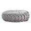 Cotton Grey Circular Backrest Cushion