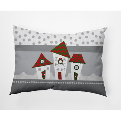 Coastal Christmas Lumbar Rectangular Indoor/Outdoor Pillow