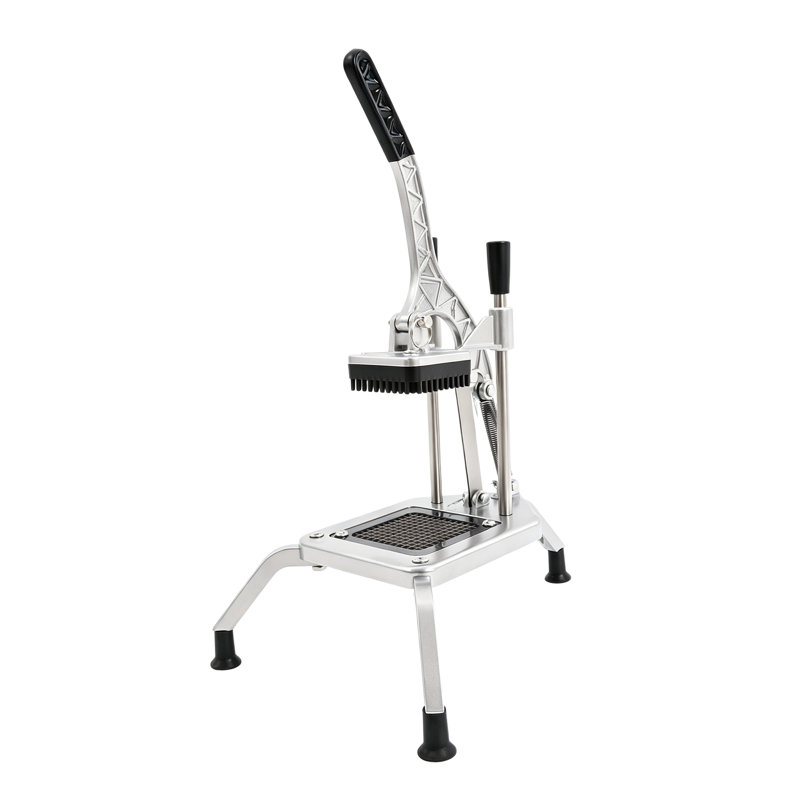 Standing Manual Slicer Vegetable Fruit Chopper Slicer Manual Lever Food Chopper for Potato Tomato Mushroom Home and Small Restaurant
