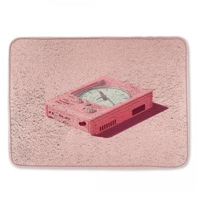 Retro Electronic Clock Bath Mat