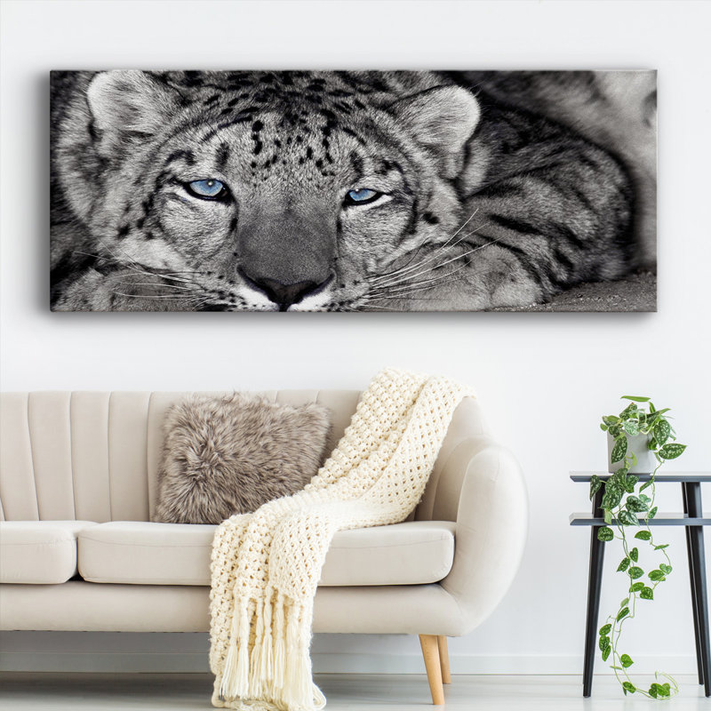 Snow Leopard Sanctuary - Photographie sur toile tendue, H 12 po x l 30 po x P 1,5 po