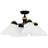 Gelsomina 4-Light Matte Black Semi-Flush Mount Light