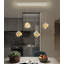 Lustre rectangulaire moderne 4 lumières à DEL-130135614