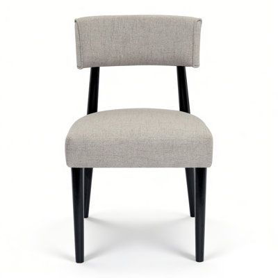 Chaise d'appoint rembourrée en bois massif