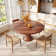 Solid Wood Round Dining Table For Kitchen Durable And Sturdy Structure