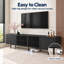 Retro Style TV Stand & Media Unit | TV Cabinet for 75-100 Inch TVs | Large Storage with Cable Ports | 1.8m & 2.4m Size Options | Premium Furniture for Living Room，Fast Dispatch From UK Warehouse — 2 Working Days-2114488796