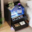 Hagood 17.7'' W 2-Drawer Nightstand with Charging Station, Glasstop and LED Light-129220321