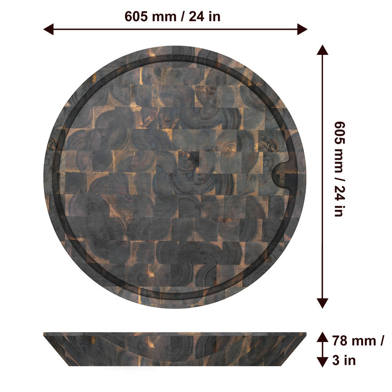 Planche à découper en bois d'acacia Samurai