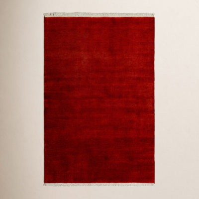Clio Hand Loomed Wool Red Rug