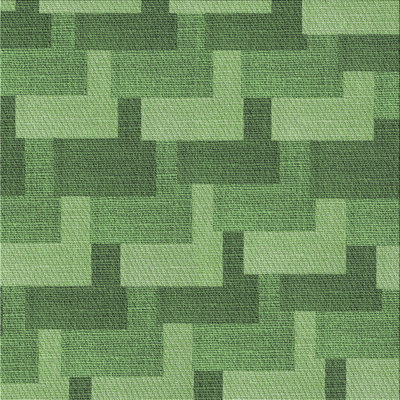 Tapis géométrique vert