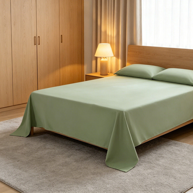 Draps plats, draps confortables, housse de protection pour matelas, résistants à l'eau, résistants aux fuites et ne se tachent pas facilement pour nettoyer et entretenir les draps 63 x 90,5 po