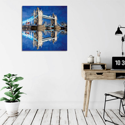 Stunning Decorative Canvas Painting, 17.7 x 17.7 inches | 60% Cotton / 40% Polyester with Sturdy Wooden Frame | Vibrant Digital Print, Perfect for Home Décor, Living Room & Bedroom Accent