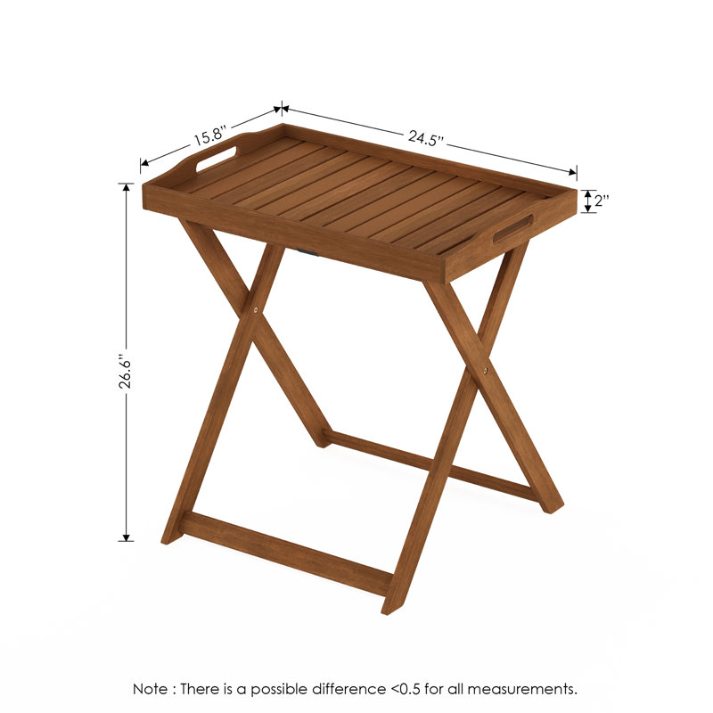 Rectangular Folding Outdoor Bistro Table , 62.2cm cm W 40.1cm cm D