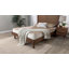 Base de lit plateforme en bois avec bordure festonnée Baxton Studio Lozoya