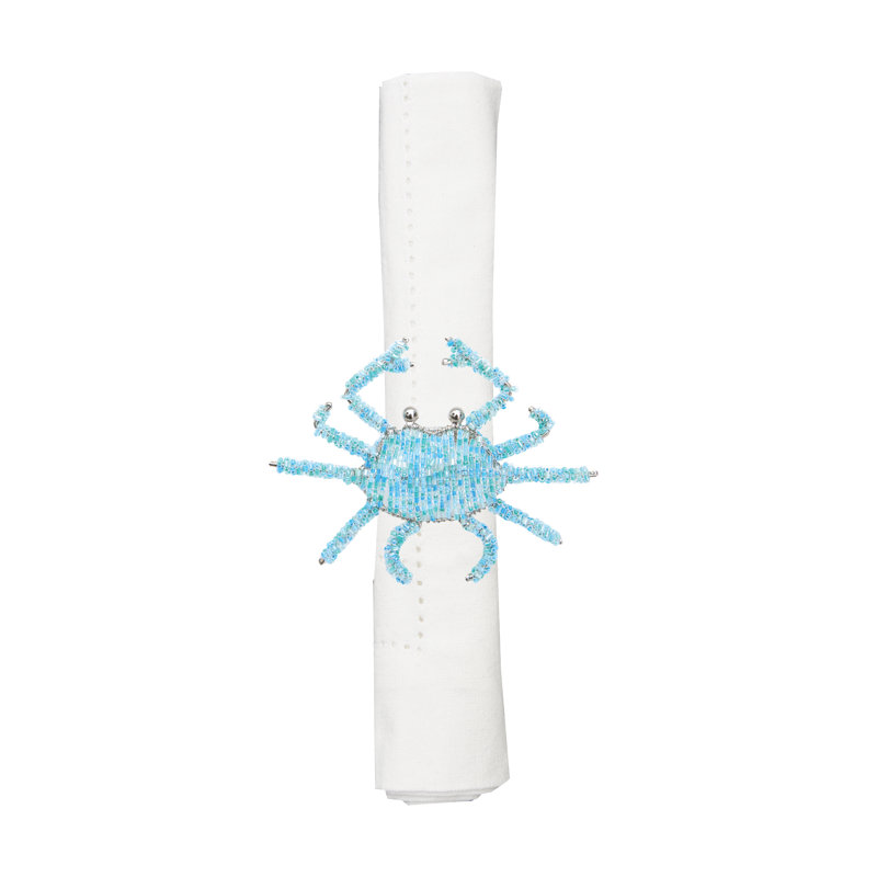 Bluecrab Beaded Napkin Ring