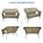 Kentwood 52'' Wide Curved Metal Loveseat-911702215