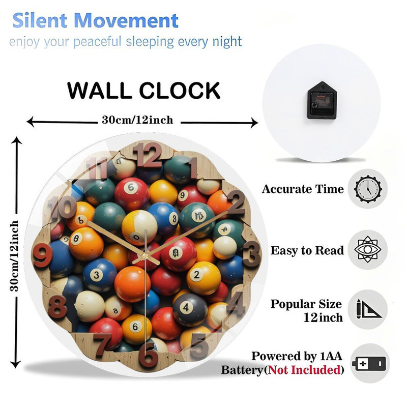 Horloge murale 12 po