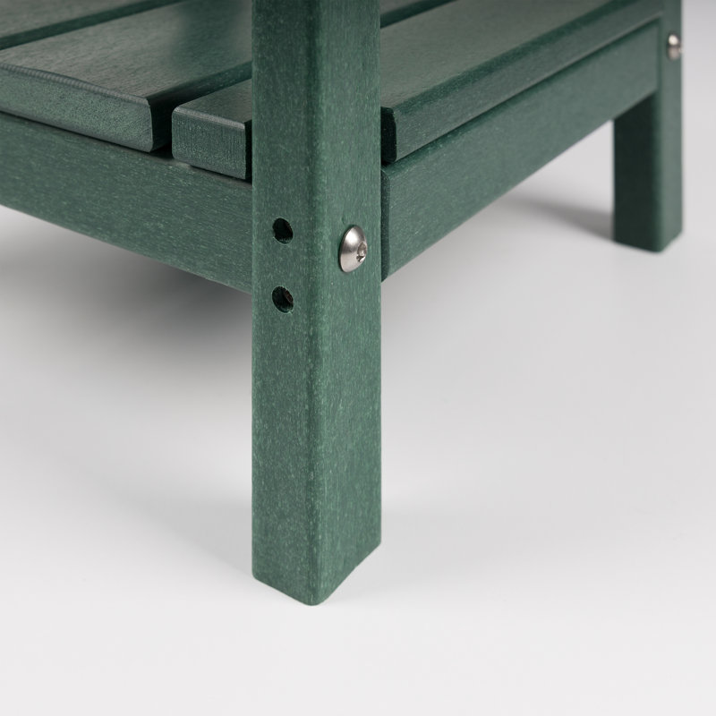 Deerfiled Rectangular 35.5cm L Outdoor Side Table, Green