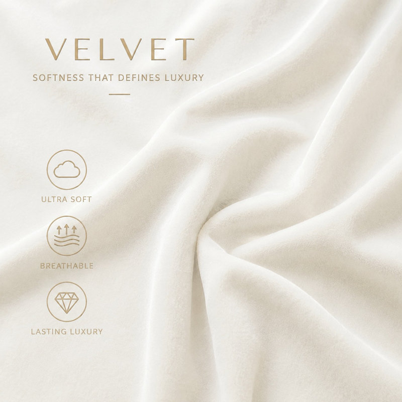 Button Tufted Wingback Velvet Upholstered Platform Bed with Storage Drawers, King, Cream Velvet, King, Cream
