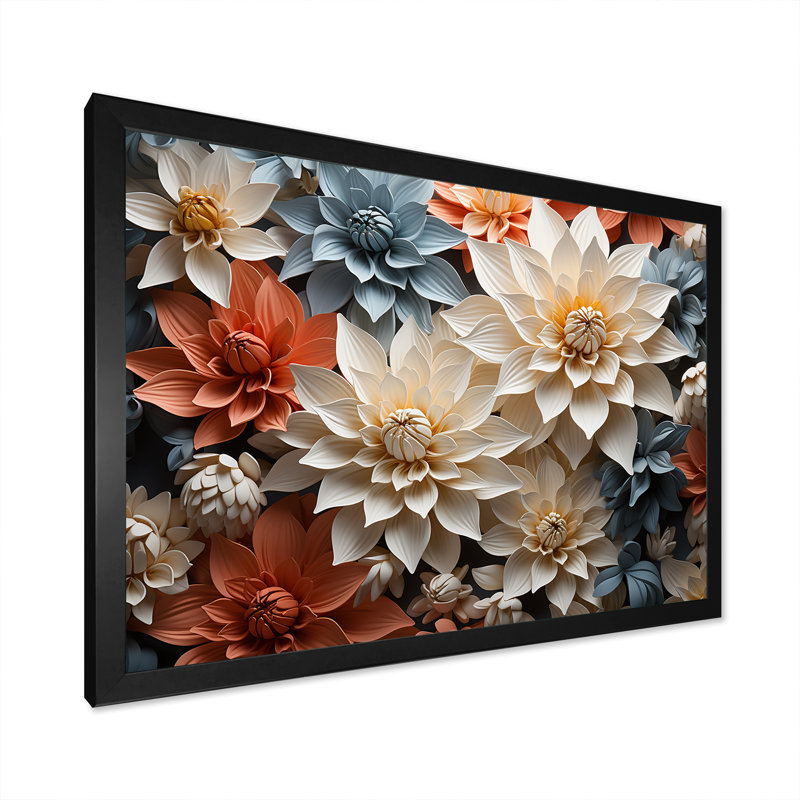 Douces fleurs élégantes de maman - impressions sur toile de mamans, H 30 po x l 40 po x P 1,5 po, Cadre simple noir