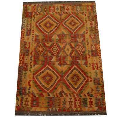 Tapis brun fait à la main Azpeitia