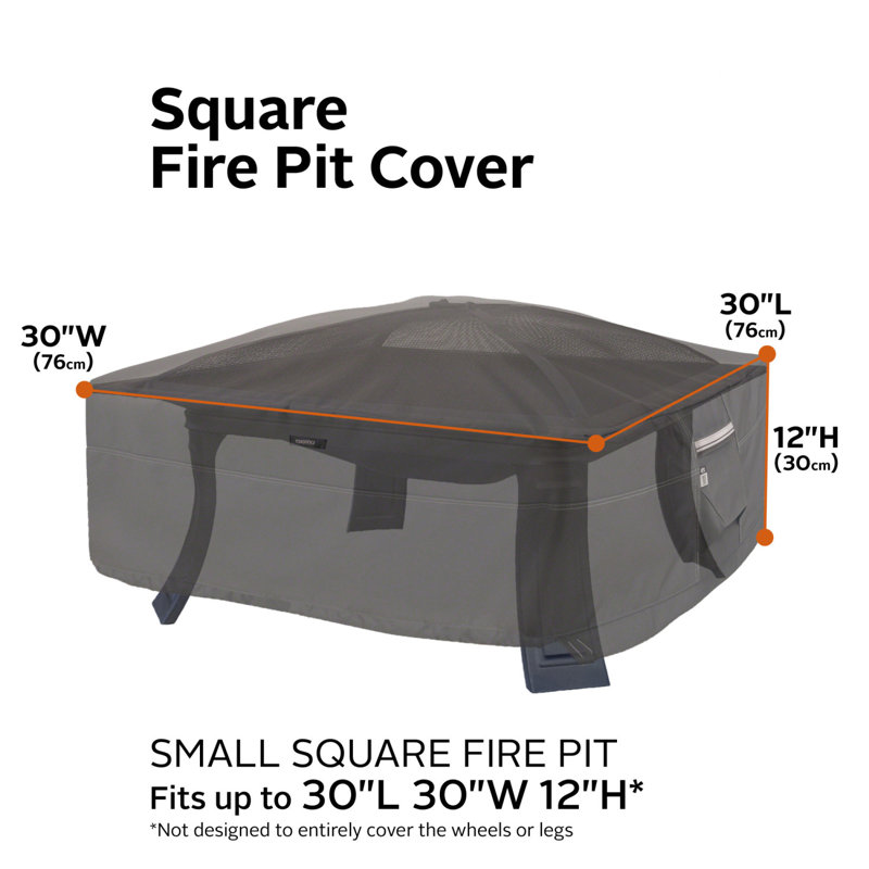 Arlmont & Co. Khalil 30'' W x 30'' D Fire Pit Cover