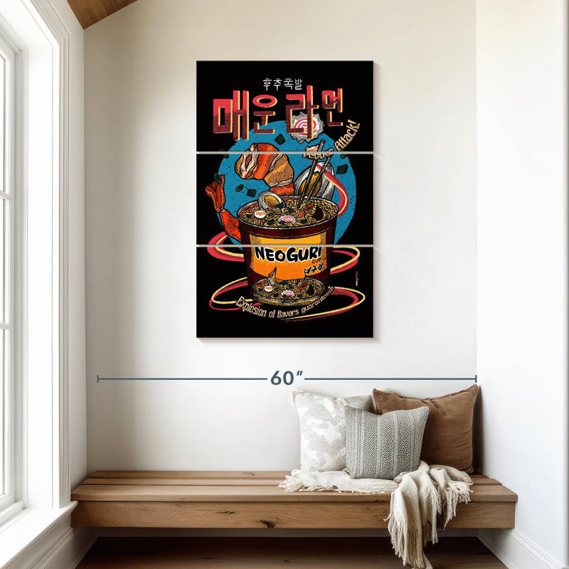 Yarlin Spicy Noodles, 45" H x 28" W