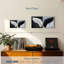 Decor Elements - Ailes d'ange blanches et noires sur toile, 2 pièces-93821754