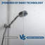 Porte de douche coulissante l 56 à 60 po x H 76 po. Contournement double en verre trempé de 1/4 po. Peut être recouvert et revêtu-129744434
