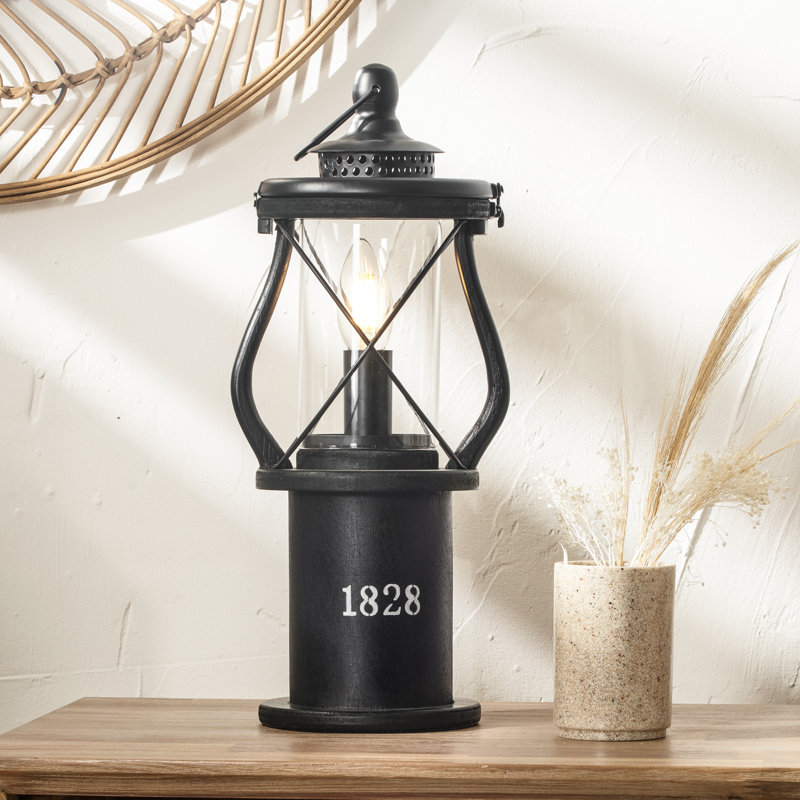 Aleah Table Lamp, Black