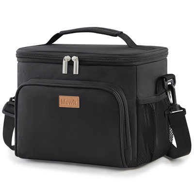 Reusable Insulated Lunch Bag For Men, Lunch Box Women, Portable Cooler Freezable Soft Lunchbox Leakproof With Adjustable Shoulder Strap For Adult For